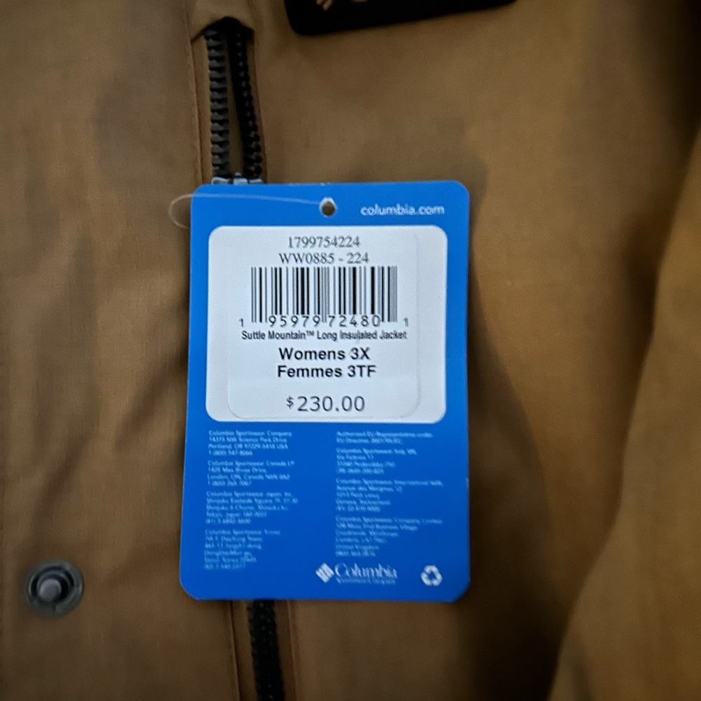 Woman’s 3x coat new with tags